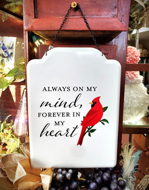 Memorial Sympathy Plaque - Always on my Mind