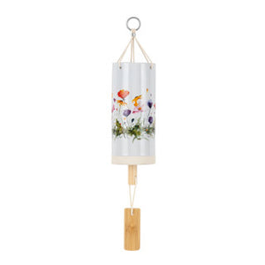 Stoneware Wildflowers Wind Chimes