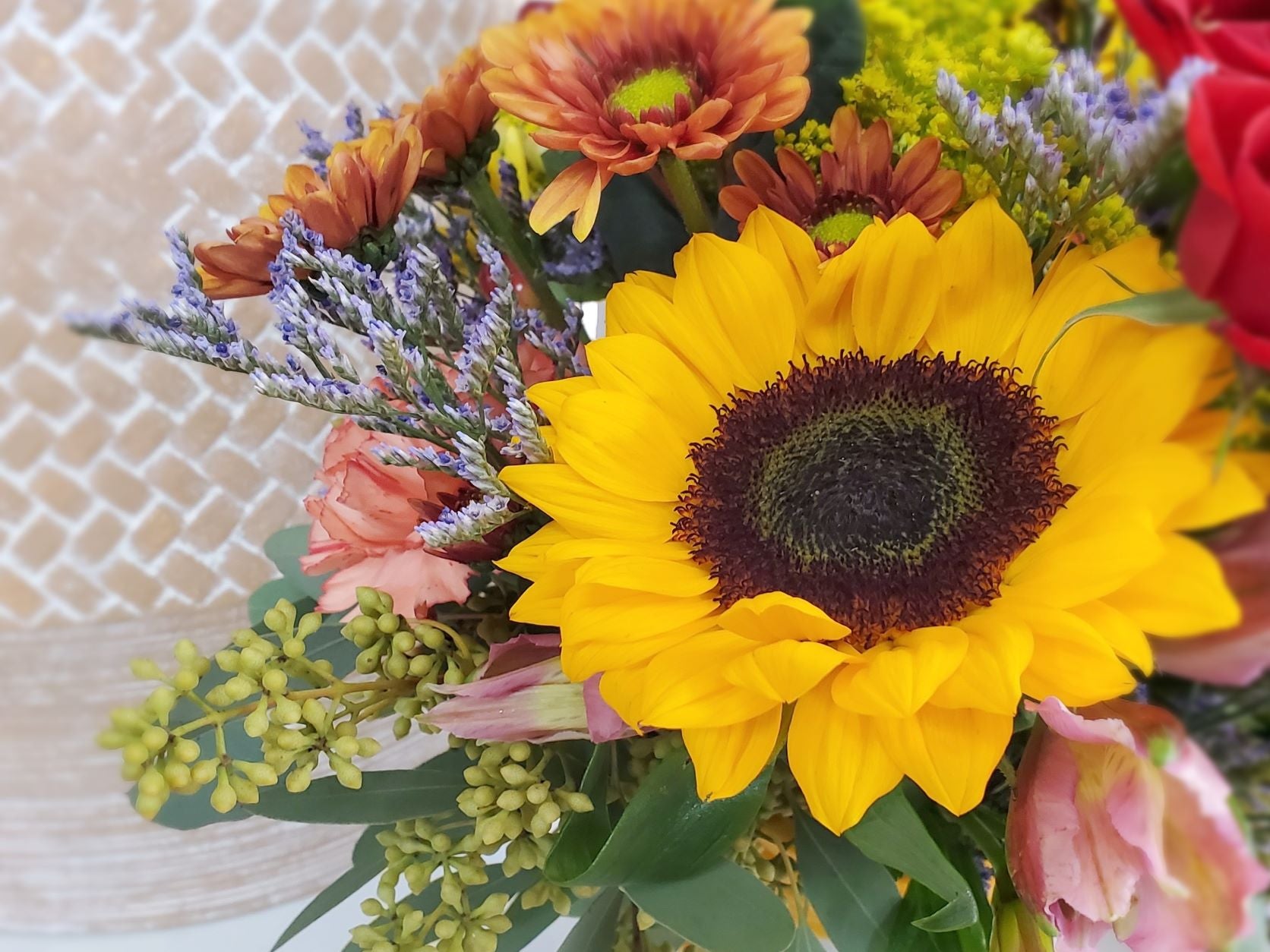 Custom Sunflower Bouquet wrap