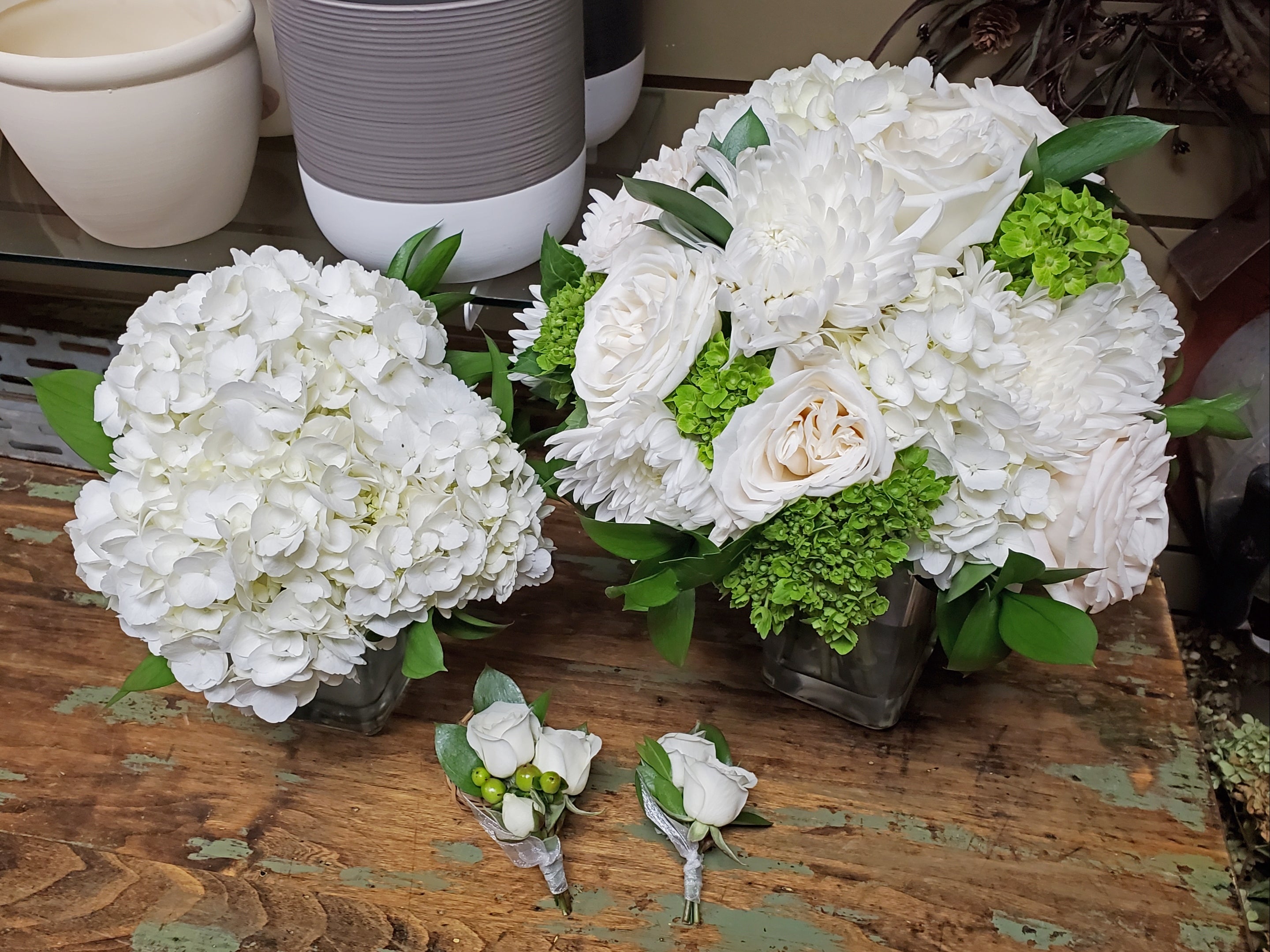 Hydrangea Wedding Package 3 Bloomin' Basket Florist