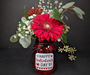 'Happy Valentine's Day' Gerbera Daisies Bouquet